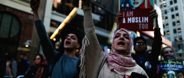 Activists Gather In Times Square In Day Of Solidarity With American Muslims