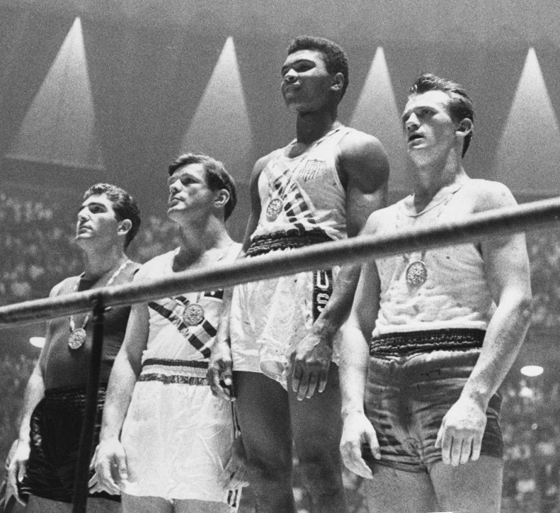 Ali at the 1960 Olympics. Public domain. 