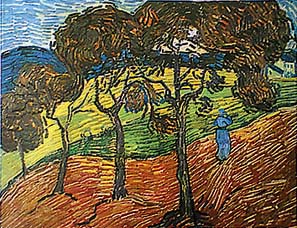 Farmer in a Field, Vincent Van Gogh; public domain