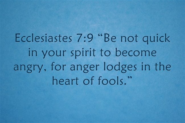 Top 7 Bible Verses Related to Anger | Jack Wellman