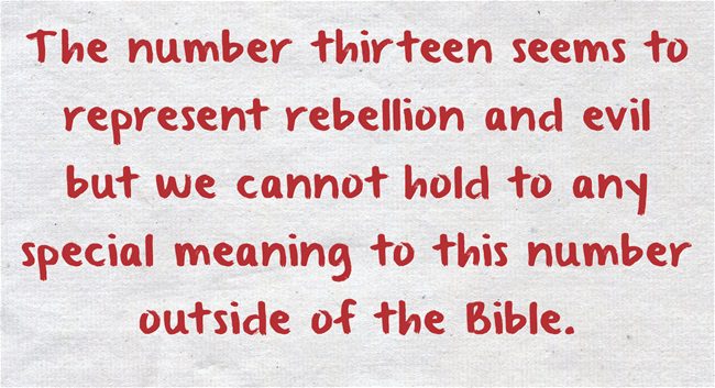  Qu Significa O Representa El N mero Trece 13 En La Biblia Jack 