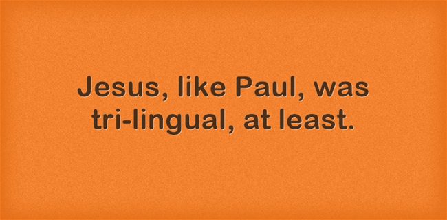 Jesus, Language, Speak