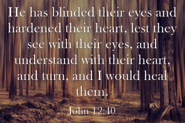 making the blind to see christ