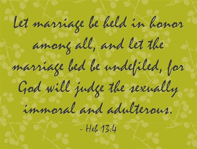 Top 7 Bible Verses About The Marriage Bed Jack Wellman 