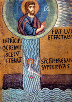 [3] “Creation - Day 1,” mid-12th century. From Art in the Christian Tradition, a project of the Vanderbilt Divinity Library, Nashville, TN.Creative Commons Attribution Noncommercial ShareAlike 3.0 License. http://diglib.library.vanderbilt.edu/act-imagelink.pl?RC=46170