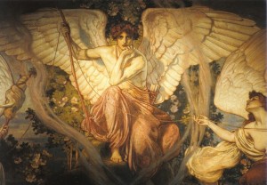 Julius Kronberg, Eros e la dea del Destino - 1908