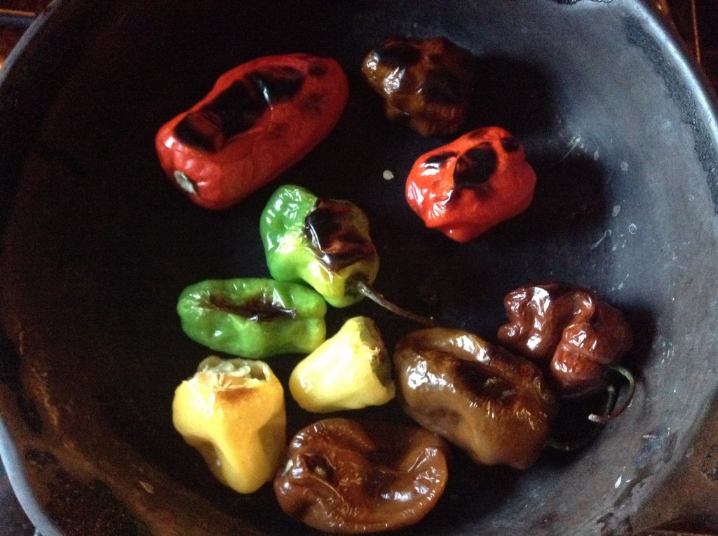 food blog roasted peppers