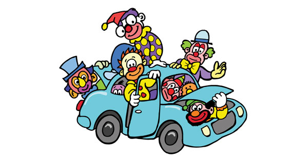 clipart clown car music