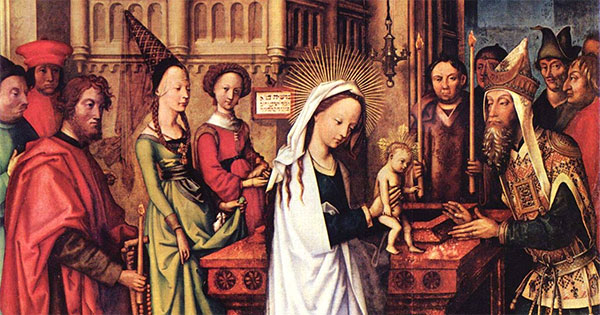 detail from Presentation of Christ at the Temple by Hans Holbein the Elder, 1500-1501