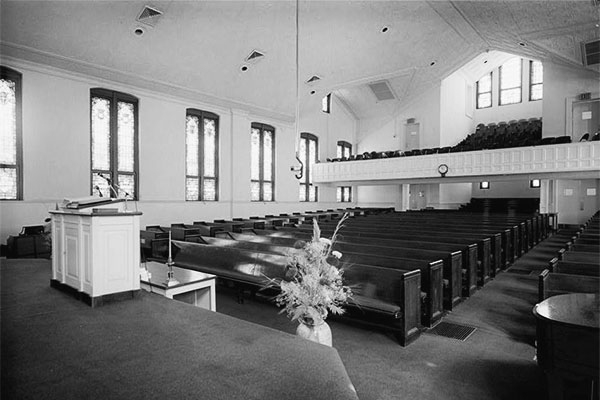 Ebenezer Baptist Church, Atlanta, GA, the church where Martin Luther King Sr. and Jr. preached. Via Wikimedia Commons