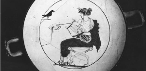 Apollo pouring libation