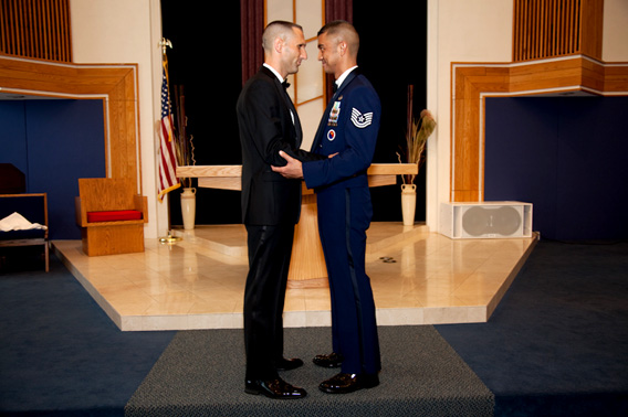 first gay wedding on military base