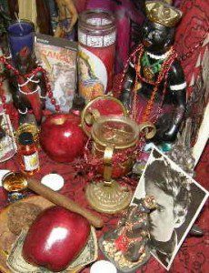Altar for Chango Feast and Ritual, photo by Lilith Dorsey
