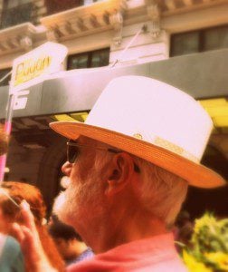 Lon Milo DuQuette at NYC Climate March 2014. Photo by Lilith Dorsey, all rights reserved.