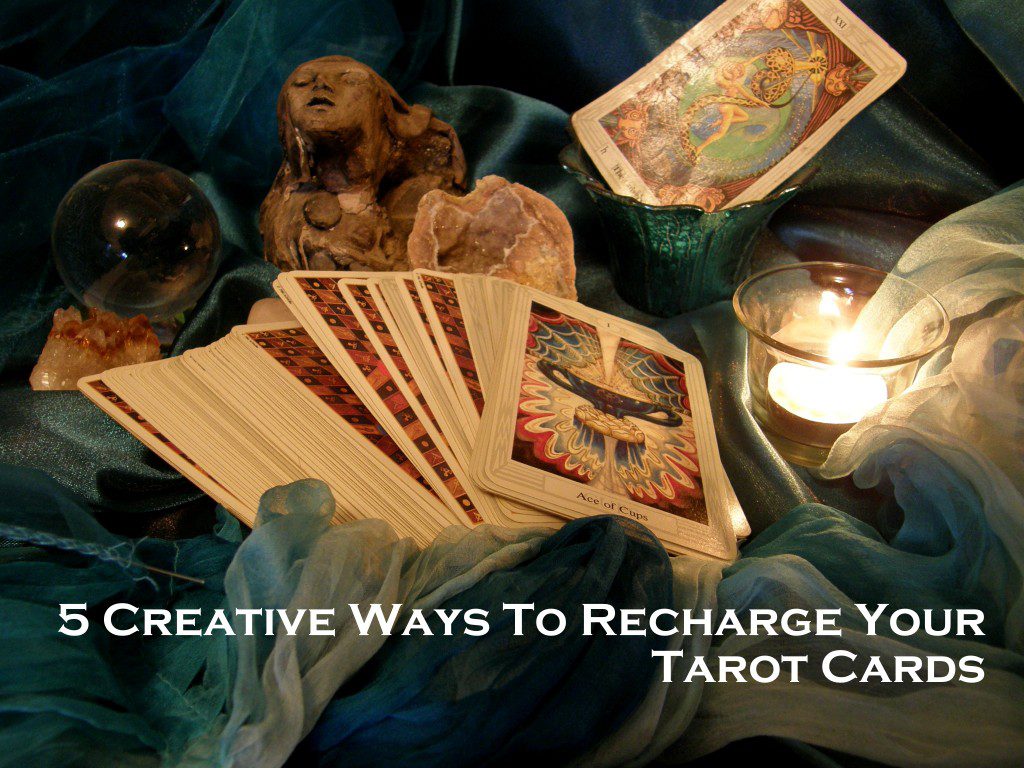 Creative Ways to Recharge your tarot cards photo by Lilith Dorsey, all rights reserved.