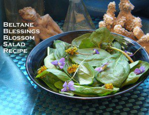 Beltane Blessings Salad Recipe photo by Lilith Dorsey.