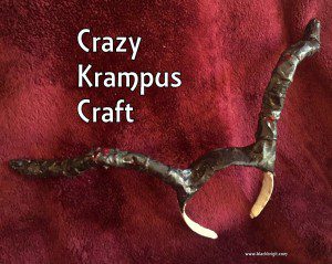Krampus Horns Craft photo by Lilith Dorsey. All rights reserved.