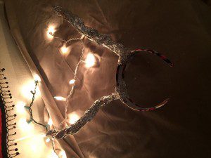 Krampus foil horns begin to take shape. Photo by Lilith Dorsey. All rights reserved.