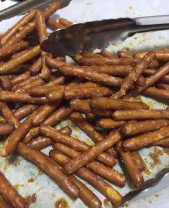 Whiskey pretzels baking photo by Lilith Dorsey. All rights reserved.