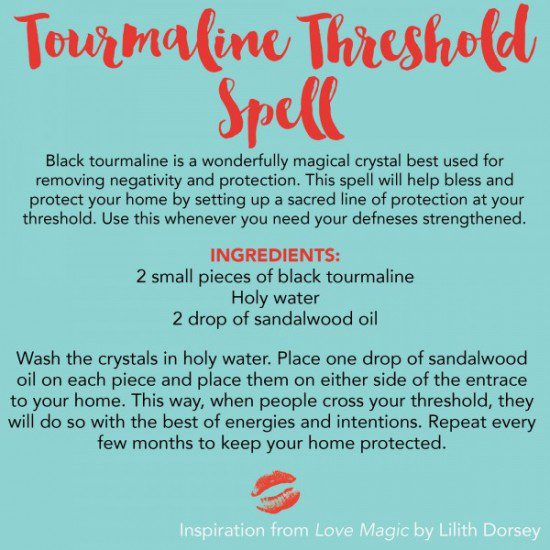 Tourmaline Threshold Spell from Love Magic. All rights reserved.