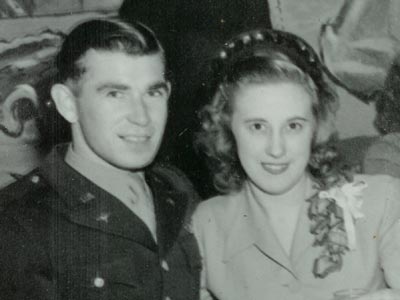 John and Sylvia McColman on their wedding day, December 14, 1945.