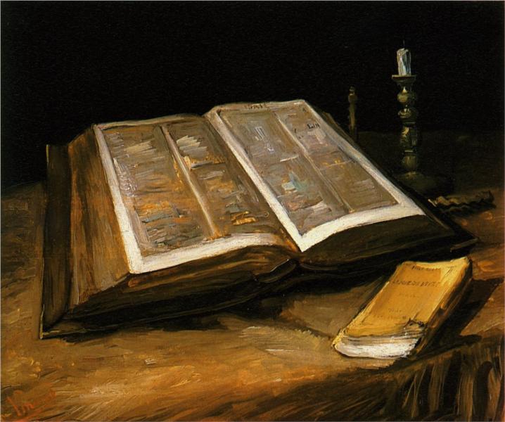 Van Gogh, Still Life with Bible, 1885.