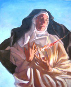 "Beatrice of Nazareth" by Catholic artist Gwyneth Holston. Used by permission. www.gwynethholston.com