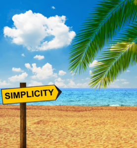 Happiness and simplicity often go together....