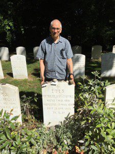 Here I am visiting the resting place of Pierre Teilhard de Chardin — but that was last summer, who knows where I'll end up this year? (Photo by Matthew Wright)