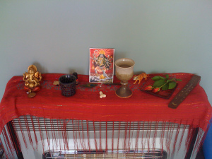 Hindu altar, week 3