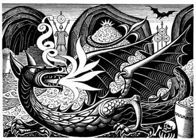 A woodcut by Queen Margrethe II of Denmark