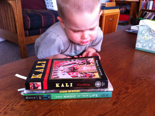 My daughter doesn't want to let the books go.