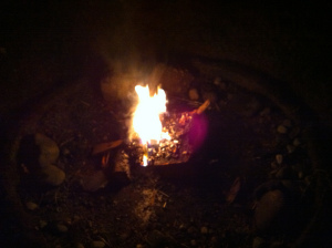 Fire, made by my son and Adam