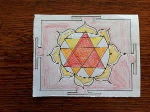 I drew Kali yantras a while ago.
