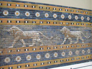 Lions along the way into the Ishtar Gate