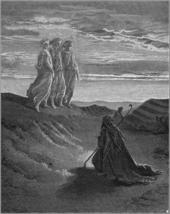 Gustave Doré Abraham,God_and_two_angels