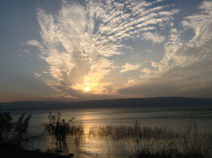   Sundown over Galilee (my pic)