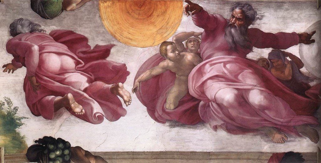 Creation of the Sun, Sistine Chapel