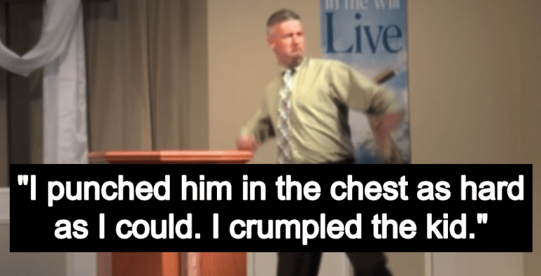 Pastor brags about punching ‘dangerously bright’ kid (Image via Screen Grab)