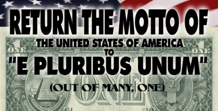 Change Official U S Motto From In God We Trust To E Pluribus
