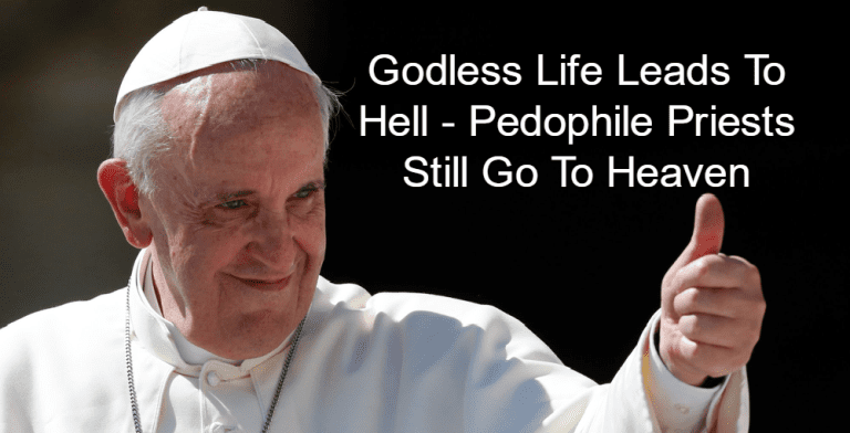 Pope Francis: Godless Life Leads To Hell (Image via Facebook)