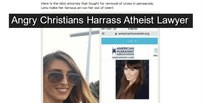 Christians Bully American Humanist Lawyer After Pensacola Cross Case