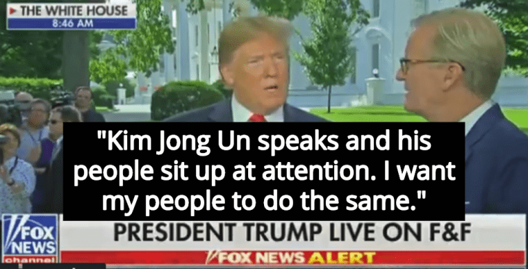 Trump: I Want Americans To Behave Like Subservient North Koreans (Image via Screen Grab)