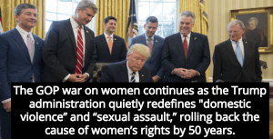 Trump Administration Quietly Redefines ‘Domestic Violence’ And ‘Sexual Assault’ (Image via Twitter)