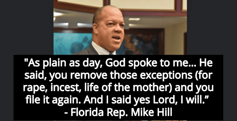 Florida Rep. Mike Hill: God Told Me To Introduce Abortion Ban With No Exceptions For Rape (Image via  Florida House of Representatives)