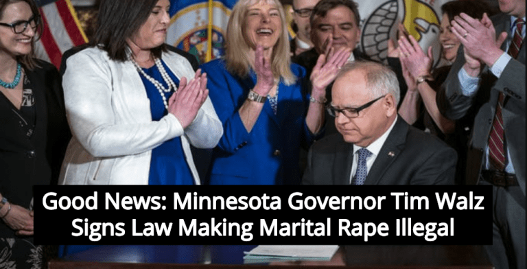 Minnesota Governor Tim Walz Signs Law Making Marital Rape Illegal ...