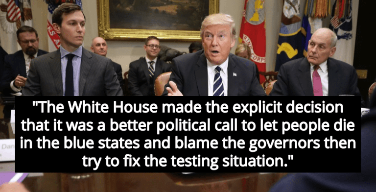 Report: White House Abandoned National Testing Because Virus Hit Blue States Hardest (Image via Twitter)