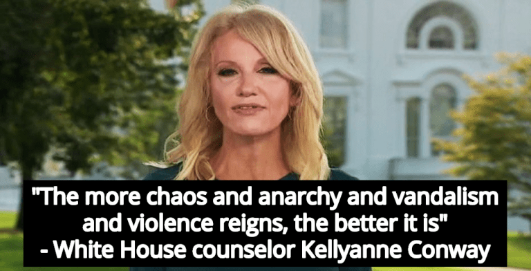 Kellyanne Conway: Killing Peaceful Protesters Benefits Trump Campaign (Image via Screen Grab)