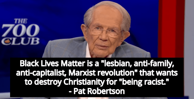 Pat Robertson: Black Lives Matter Wants To Destroy Christianity For ‘Being Racist’ (Image via YouTube)