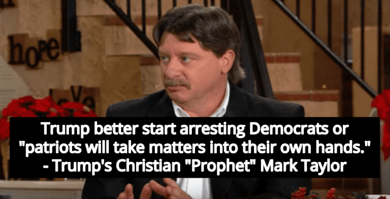 Trump’s Christian ‘Prophet’: If Democrats Aren’t Arrested ‘Patriots’ Will Start ‘Civil War’ (Image via Screen Grab)